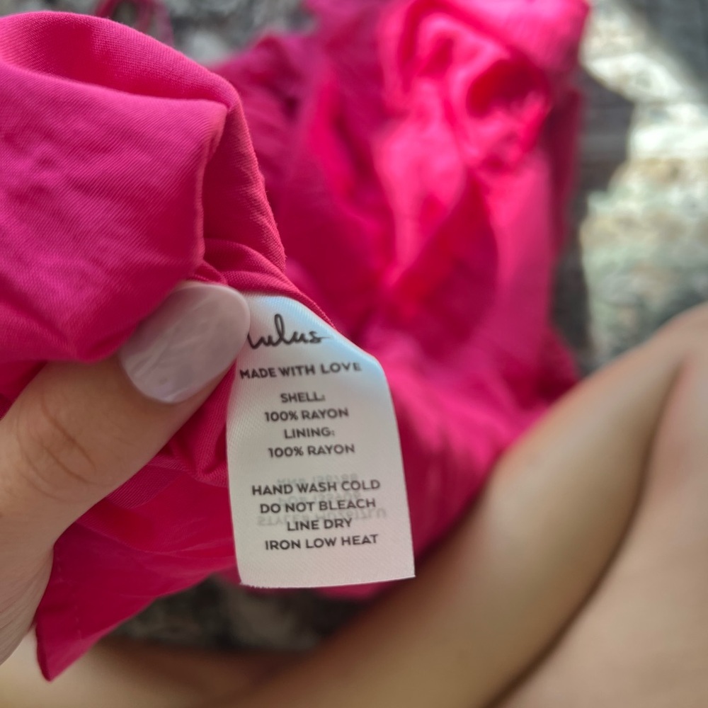 Lulu's Hot Pink Ruffled Mini Dress - Picture 11 of 14